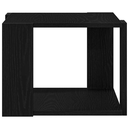 Konferenční Stolek Černý Dub 40 X 40 X 30 Cm Kompozitní Dřevo
