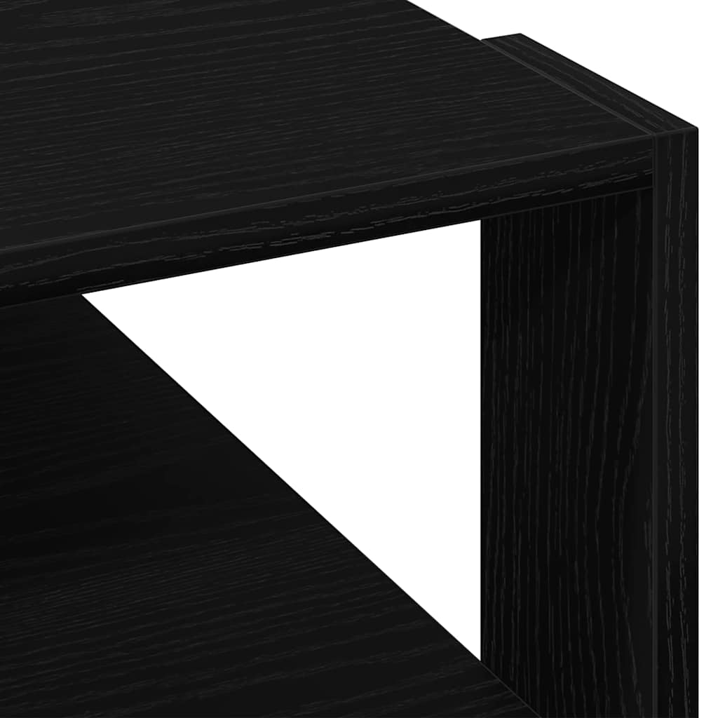 Konferenční Stolek Černý Dub 58 X 58 X 40 Cm Dřevěný Materiál