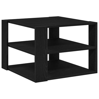 Konferenční Stolek Černý Dub 58 X 58 X 40 Cm Dřevěný Materiál