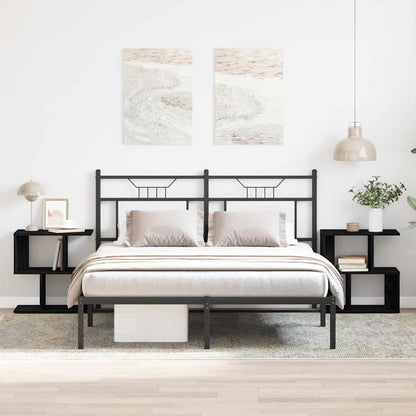 Noční Skříňka 2 Ks Černý Dub 50 X 30 X 51,5 Cm Kompozitní Dřevo