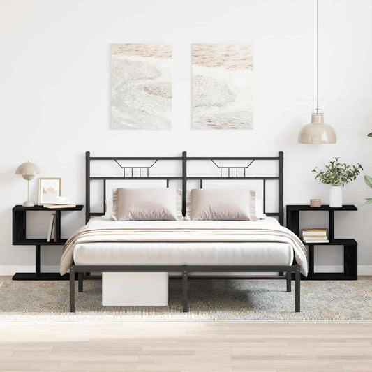 Noční Skříňka 2 Ks Černý Dub 50 X 30 X 51,5 Cm Kompozitní Dřevo