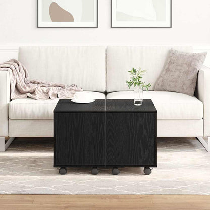 Konferenční Stolek Černý Dub 60 X 60 X 38 Cm Kompozitní Dřevo