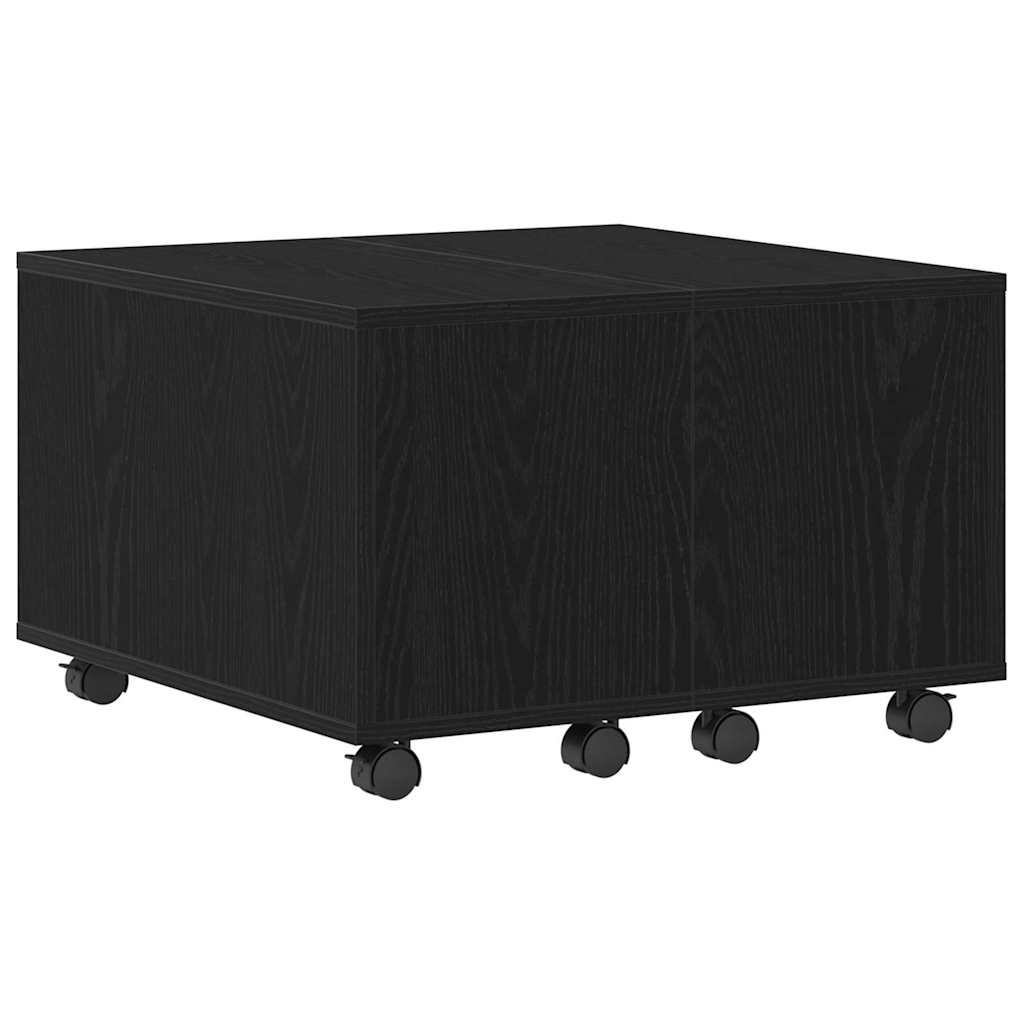 Konferenční Stolek Černý Dub 60 X 60 X 38 Cm Kompozitní Dřevo