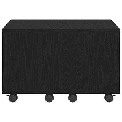 Konferenční Stolek Černý Dub 60 X 60 X 38 Cm Kompozitní Dřevo