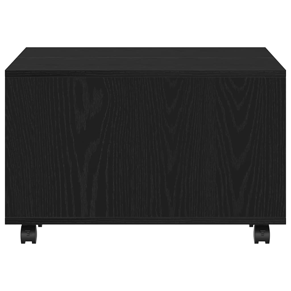 Konferenční Stolek Černý Dub 60 X 60 X 38 Cm Kompozitní Dřevo