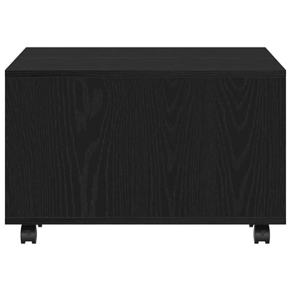 Konferenční Stolek Černý Dub 60 X 60 X 38 Cm Kompozitní Dřevo
