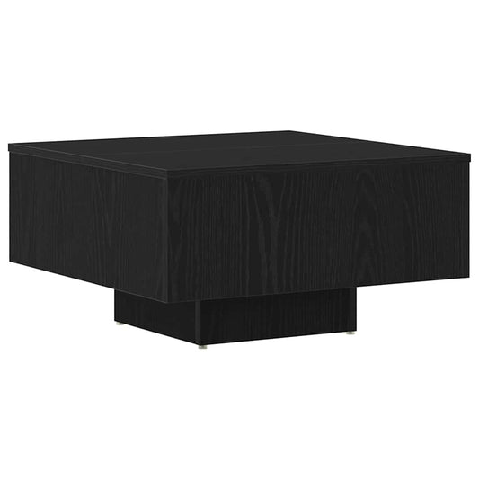 Konferenční Stolek Černý Dub 60 X 60 X 31,5 Cm Kompozitní Dřevo
