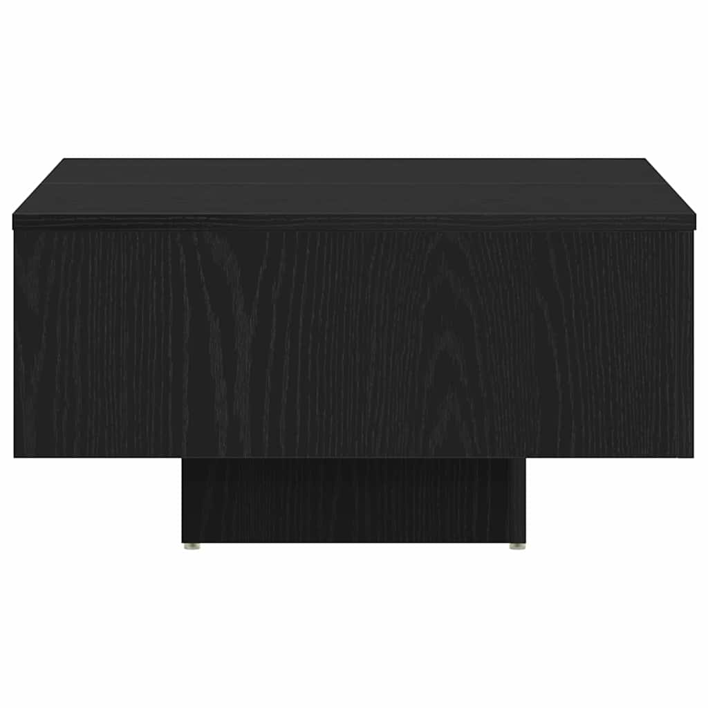 Konferenční Stolek Černý Dub 60 X 60 X 31,5 Cm Kompozitní Dřevo