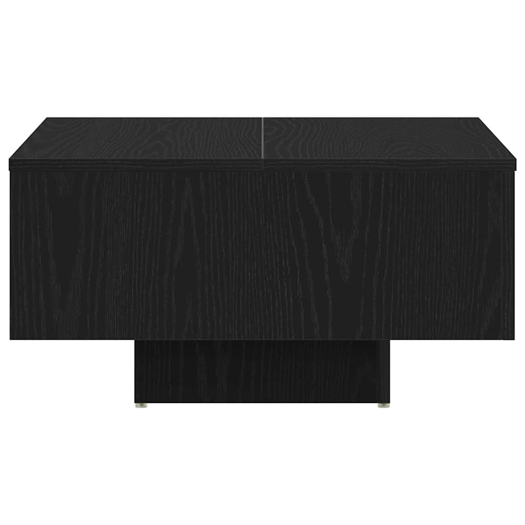 Konferenční Stolek Černý Dub 60 X 60 X 31,5 Cm Kompozitní Dřevo