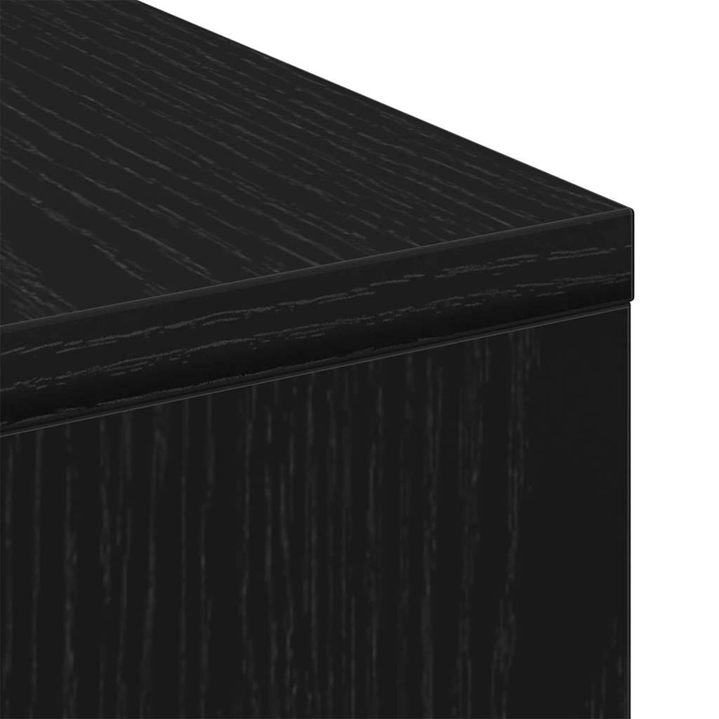 Konferenční Stolek Černý Dub 90 X 90 X 28 Cm Kompozitní Dřevo