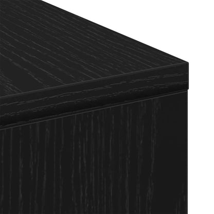 Konferenční Stolek Černý Dub 90 X 90 X 28 Cm Kompozitní Dřevo