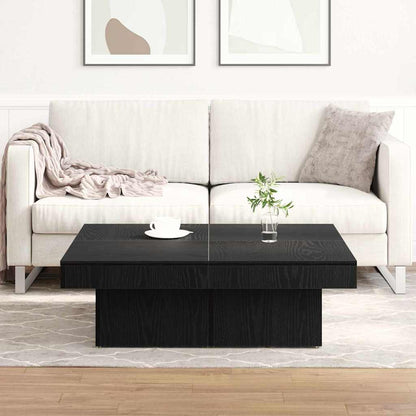Konferenční Stolek Černý Dub 90 X 90 X 28 Cm Kompozitní Dřevo