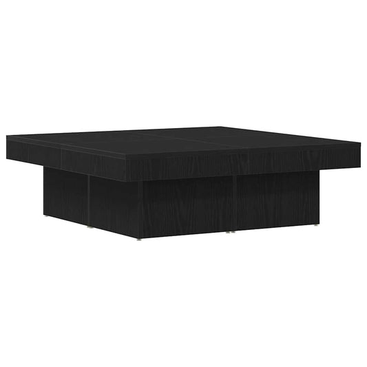 Konferenční Stolek Černý Dub 90 X 90 X 28 Cm Kompozitní Dřevo