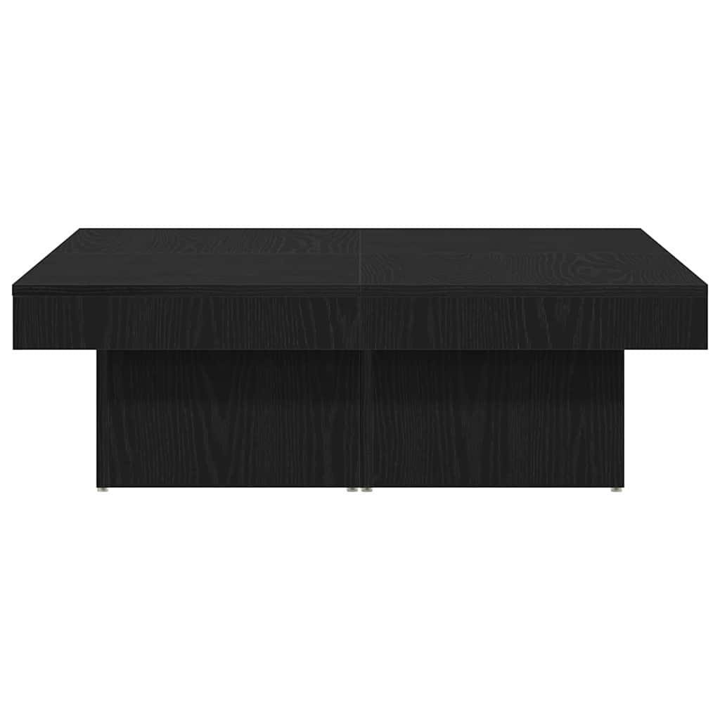 Konferenční Stolek Černý Dub 90 X 90 X 28 Cm Kompozitní Dřevo