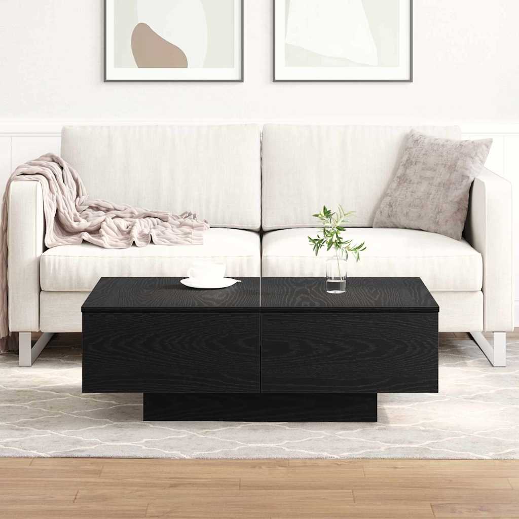 Konferenční Stolek Černý Dub 90 X 60 X 31 Cm Kompozitní Dřevo