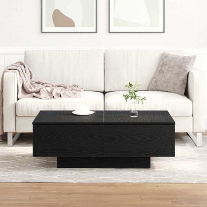Konferenční Stolek Černý Dub 90 X 60 X 31 Cm Kompozitní Dřevo