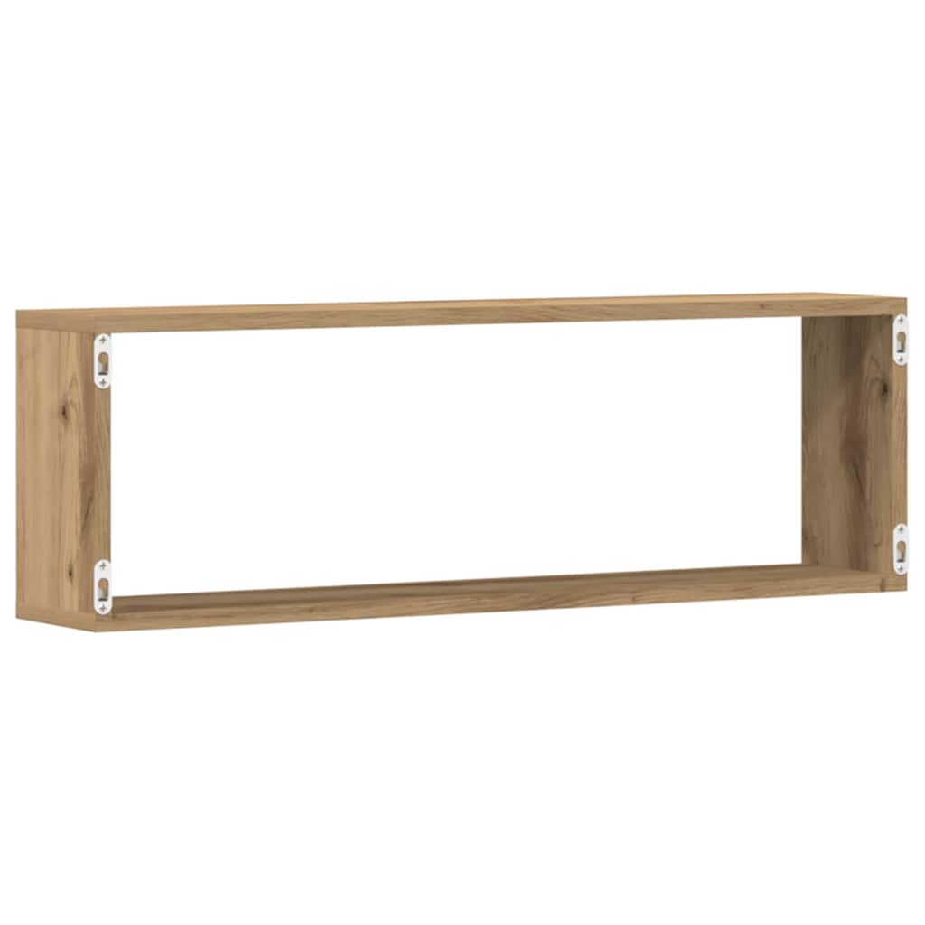 Nástěnné Poličky Nástěnná Montáž 4 Pcs Umělecký Dub