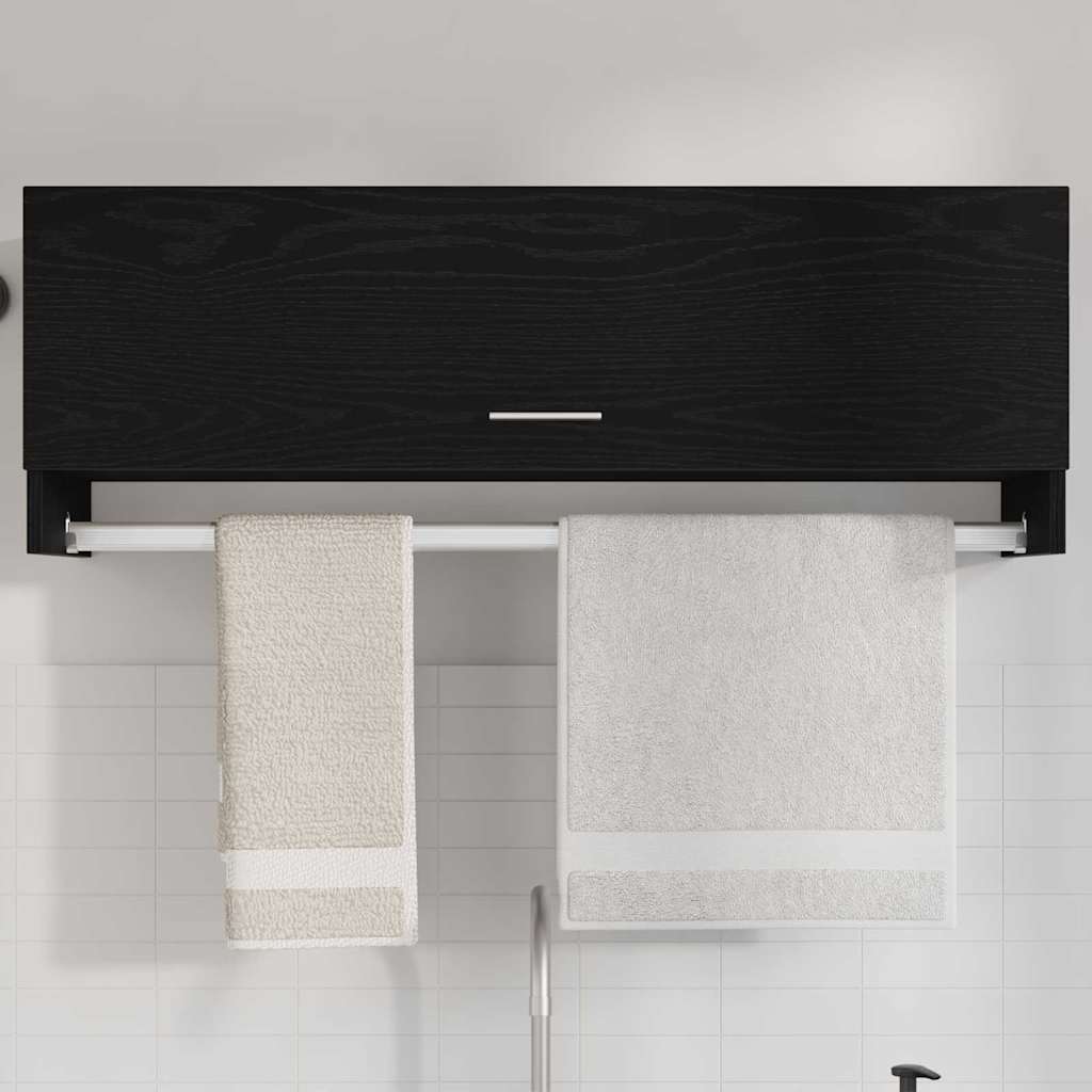 Šatní Skříň Černý Dub 100 X 32,5 X 35 Cm Kompozitní Dřevo