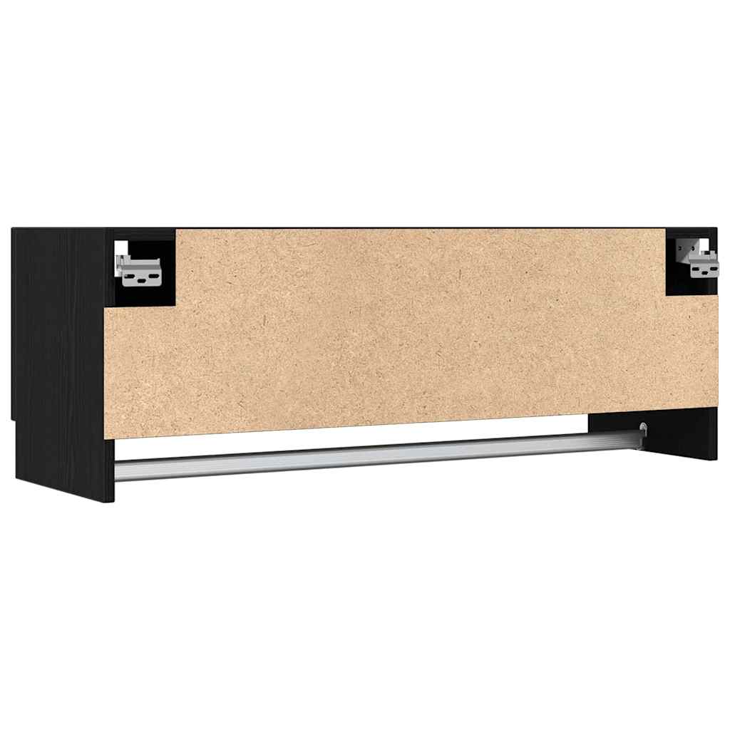 Šatní Skříň Černý Dub 100 X 32,5 X 35 Cm Kompozitní Dřevo