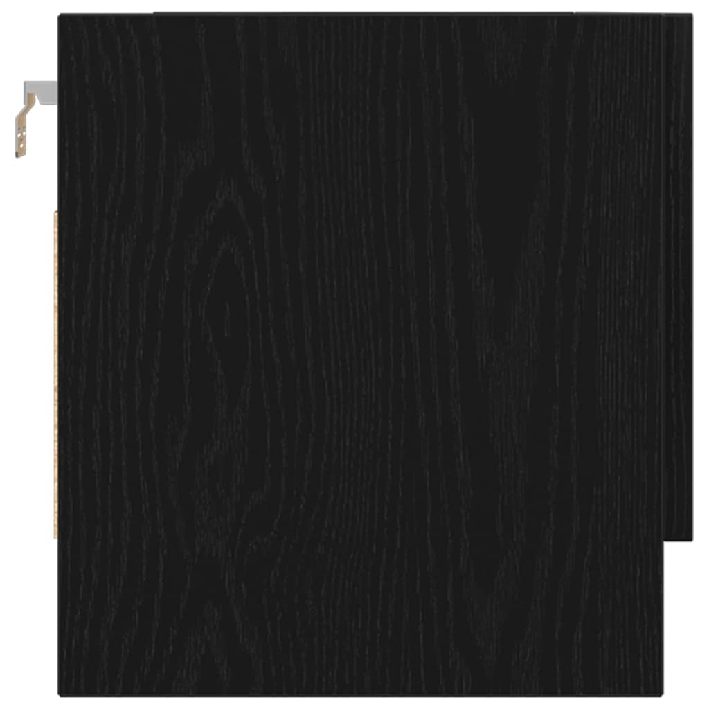 Šatní Skříň Černý Dub 100 X 32,5 X 35 Cm Kompozitní Dřevo