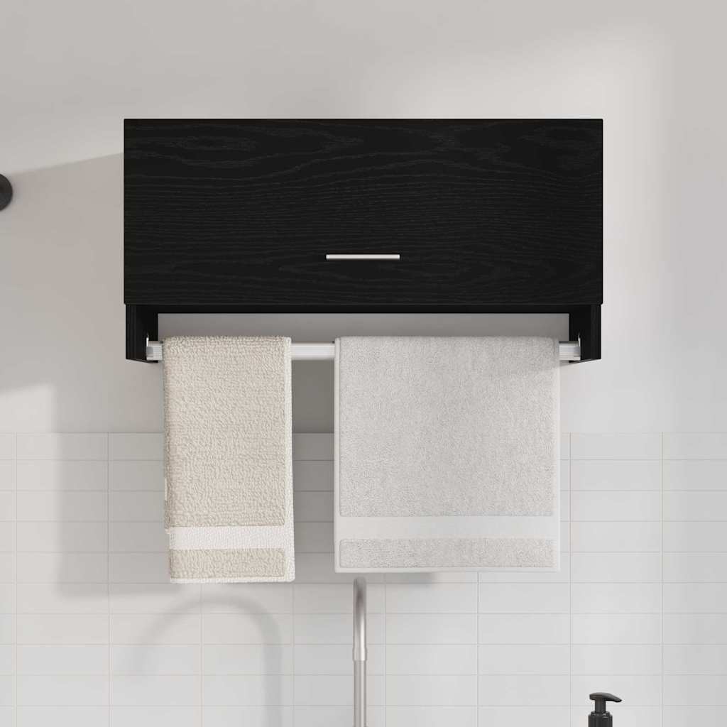 Šatní Skříň Černý Dub 70 X 32,5 X 35 Cm Kompozitní Dřevo