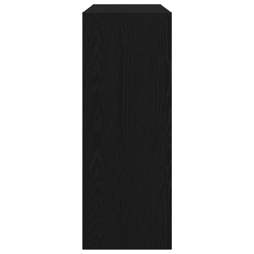 Konzolový Stolek Černý Dub 105 X 30 X 80 Cm Kompozitní Dřevo