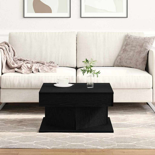 Konferenční Stolek Černý Dub 57 X 57 X 30 Cm Kompozitní Dřevo