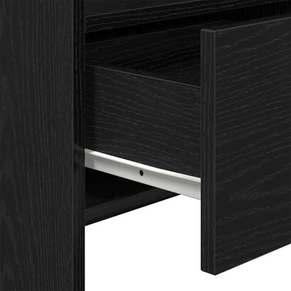 Servírovací Skříň Černý Dub 105 X 30 X 70 Cm Kompozitní Dřevo