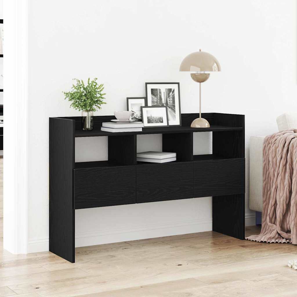 Servírovací Skříň Černý Dub 105 X 30 X 70 Cm Kompozitní Dřevo