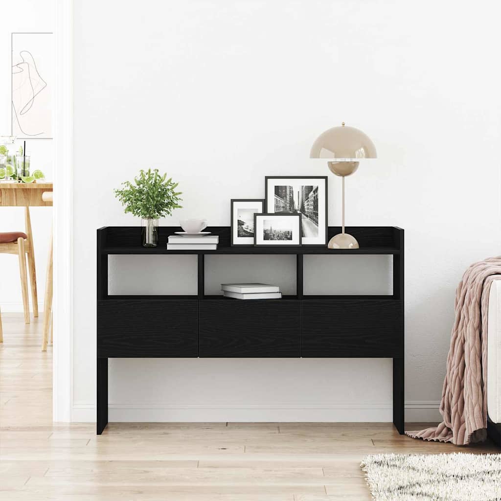 Servírovací Skříň Černý Dub 105 X 30 X 70 Cm Kompozitní Dřevo