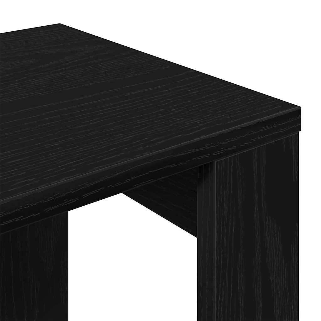 Hnízdové Stolky 3 Ks Černý Dub 61 X 28 X 47 Cm Kompozitní Dřevo