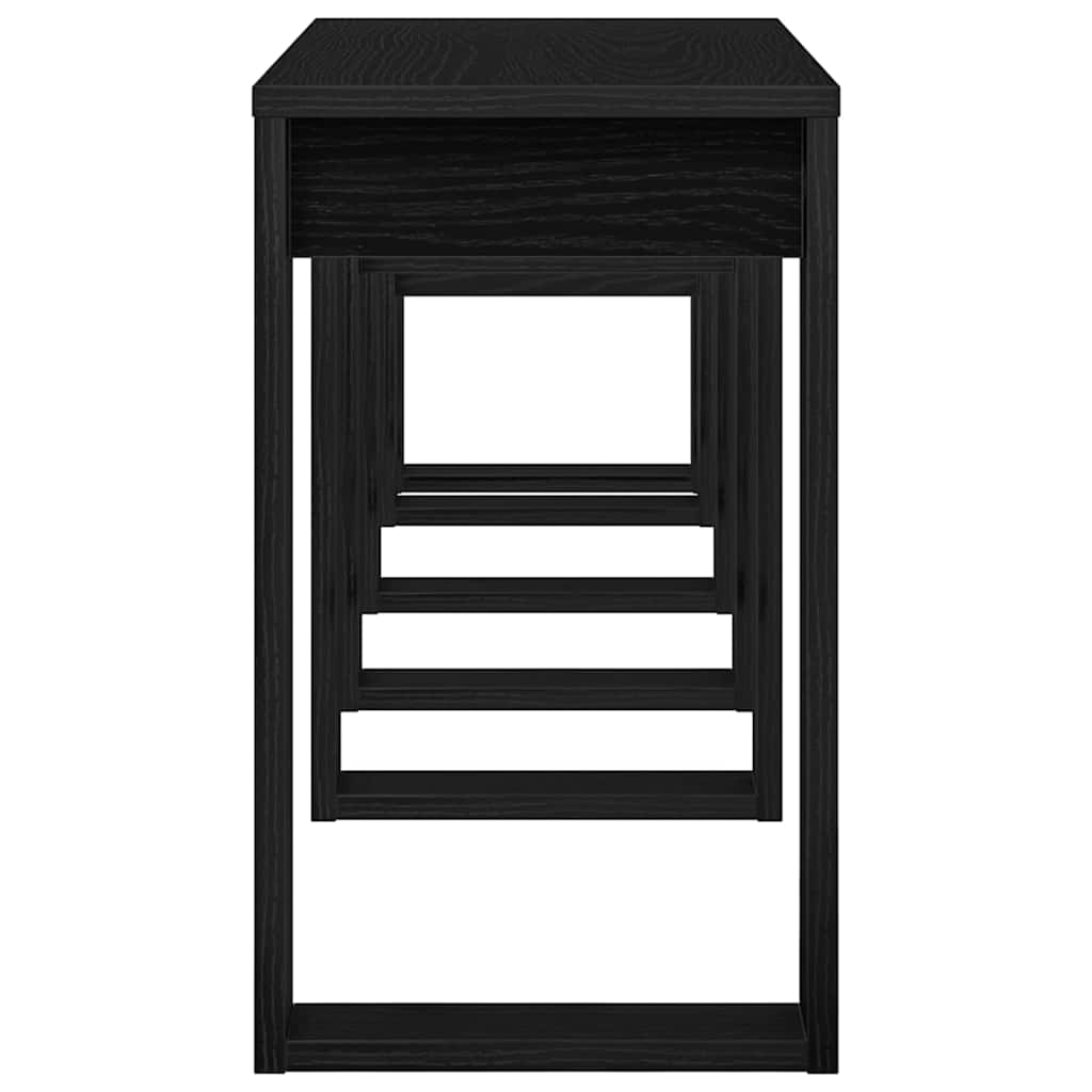 Hnízdové Stolky 3 Ks Černý Dub 61 X 28 X 47 Cm Kompozitní Dřevo