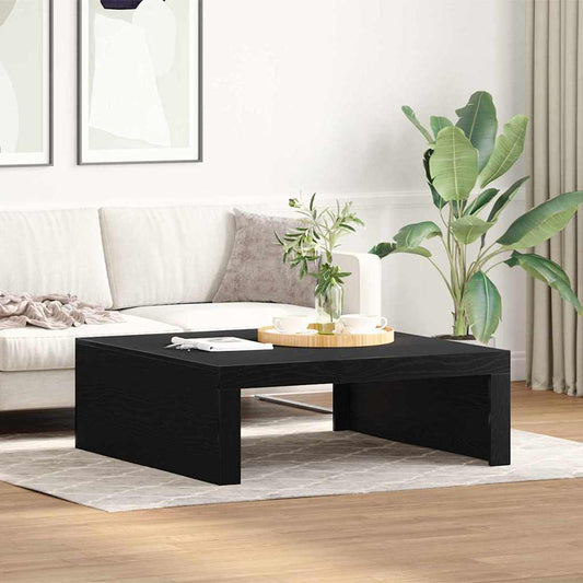 Konferenční Stolek Černý Dub 100 X 100 X 35 Cm Kompozitní Dřevo