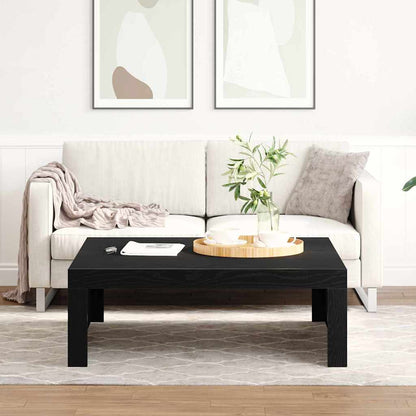 Konferenční Stolek Černý Dub 100 X 100 X 35 Cm Kompozitní Dřevo