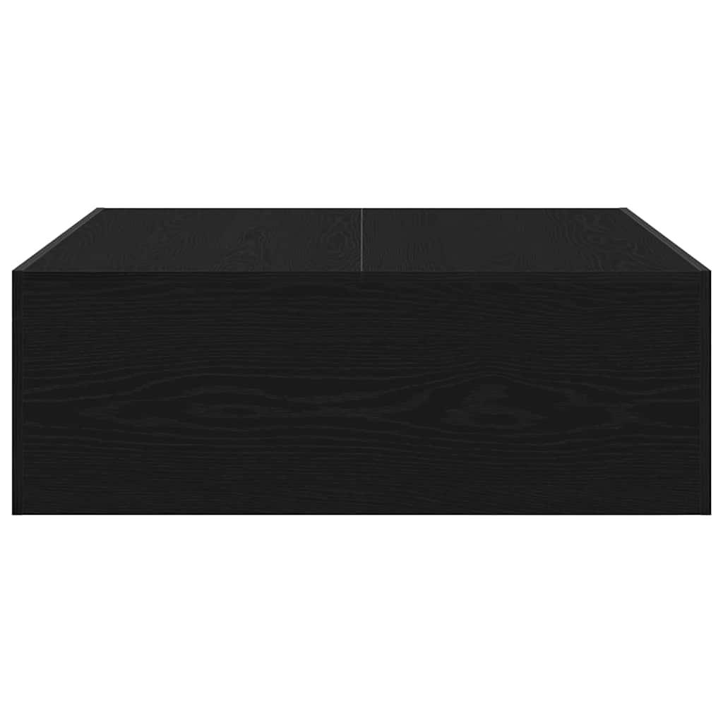 Konferenční Stolek Černý Dub 100 X 100 X 35 Cm Kompozitní Dřevo