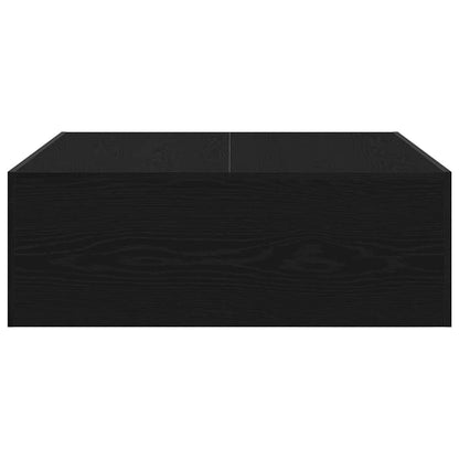 Konferenční Stolek Černý Dub 100 X 100 X 35 Cm Kompozitní Dřevo