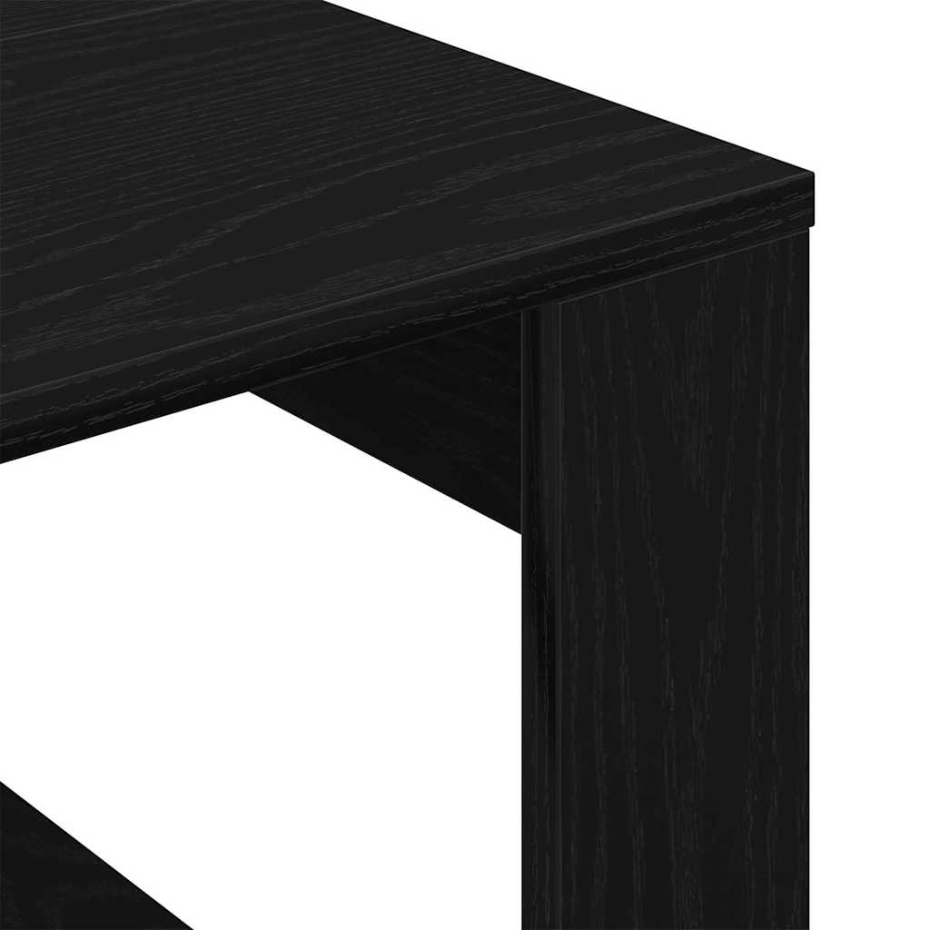 Konferenční Stolek Černý Dub 50 X 50 X 35 Cm Kompozitní Dřevo