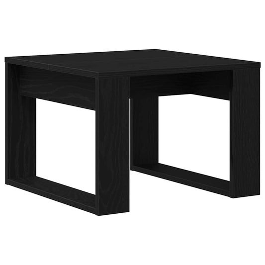 Konferenční Stolek Černý Dub 50 X 50 X 35 Cm Kompozitní Dřevo