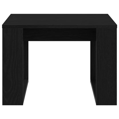 Konferenční Stolek Černý Dub 50 X 50 X 35 Cm Kompozitní Dřevo