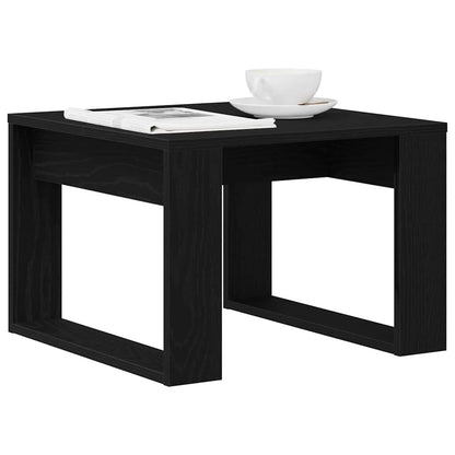 Konferenční Stolek Černý Dub 50 X 50 X 35 Cm Kompozitní Dřevo