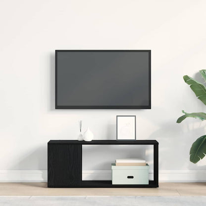 Sestava Tv Skříněk 80 X 24 X 32 Cm Černý Dub Kompozitní Dřevo