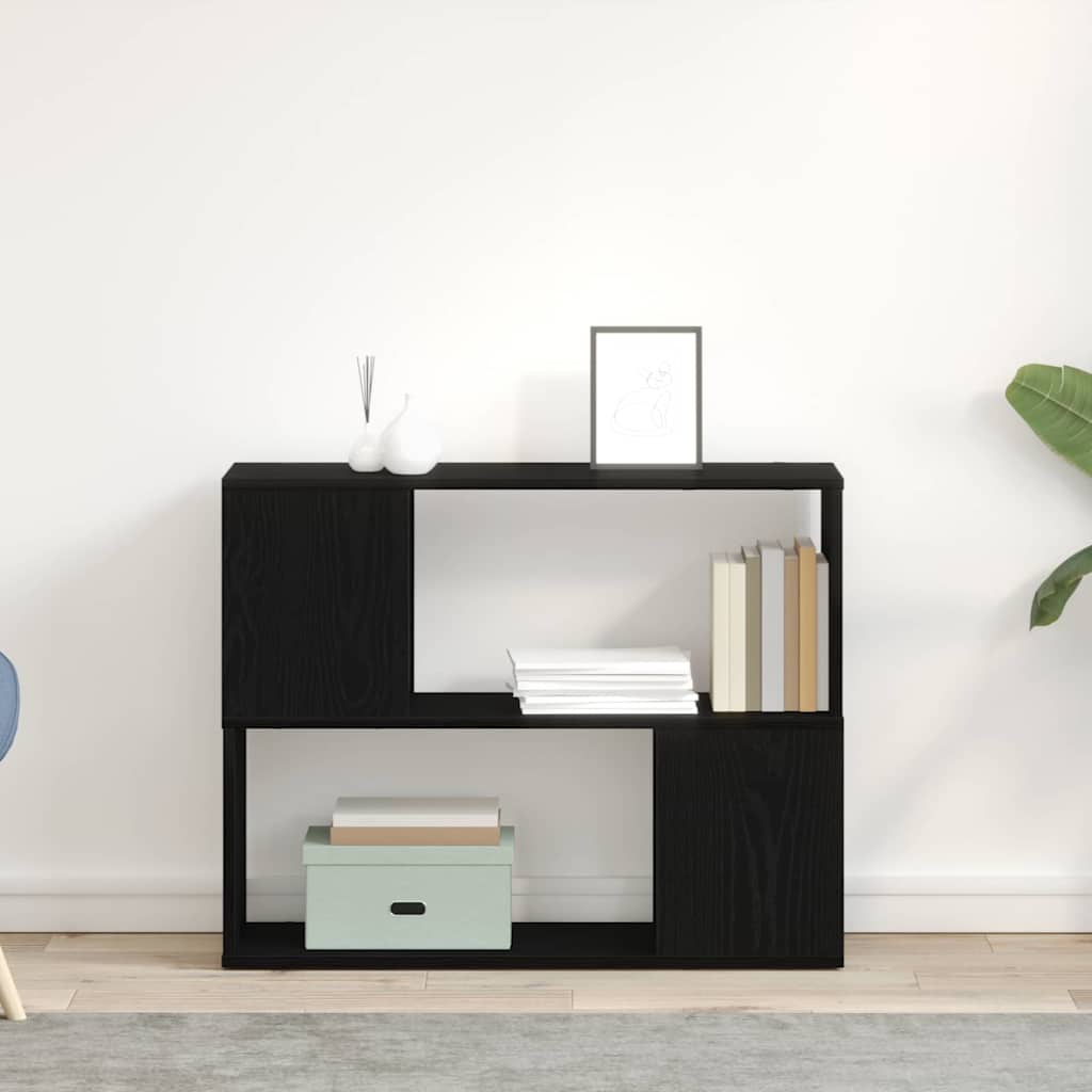 Sestava Tv Skříněk 80 X 24 X 63 Cm Černý Dub Kompozitní Dřevo