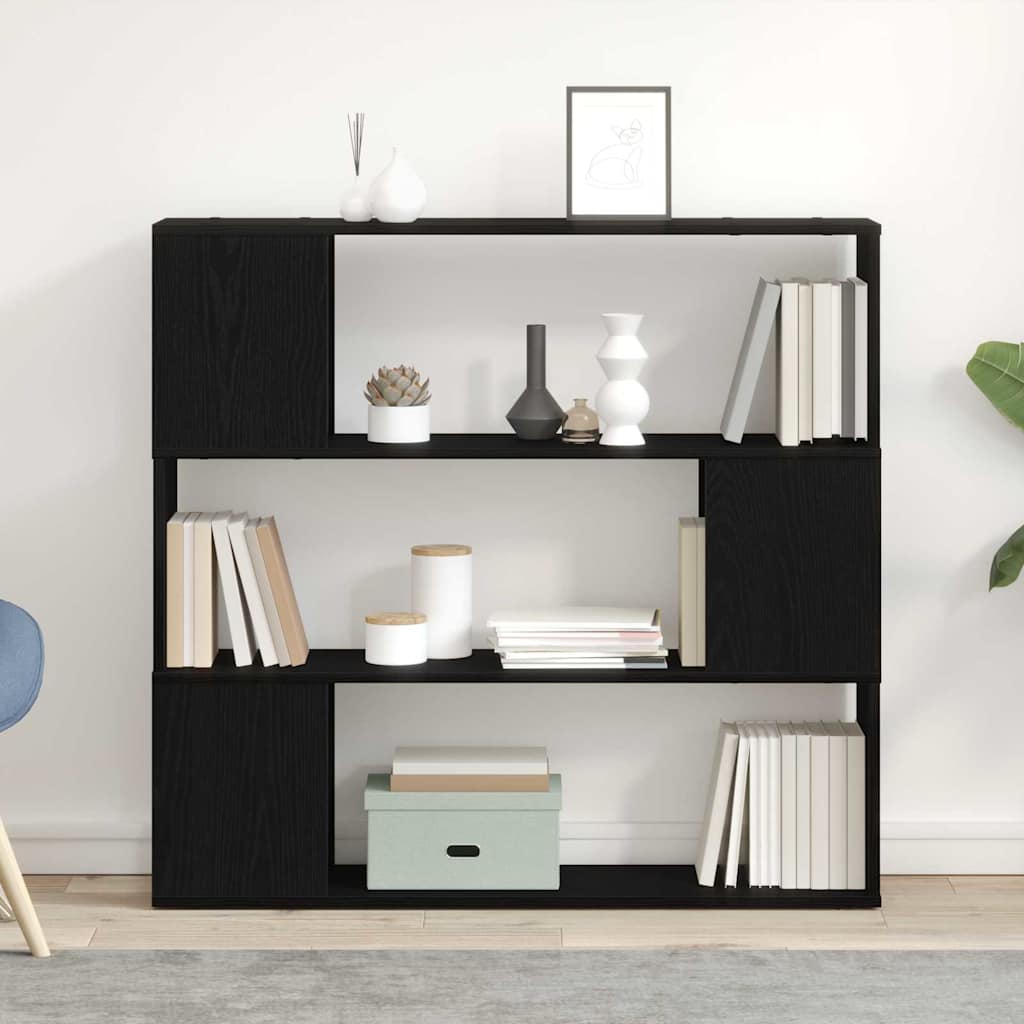 Sestava Tv Skříněk 100 X 24 X 94 Cm Černý Dub Kompozitní Dřevo
