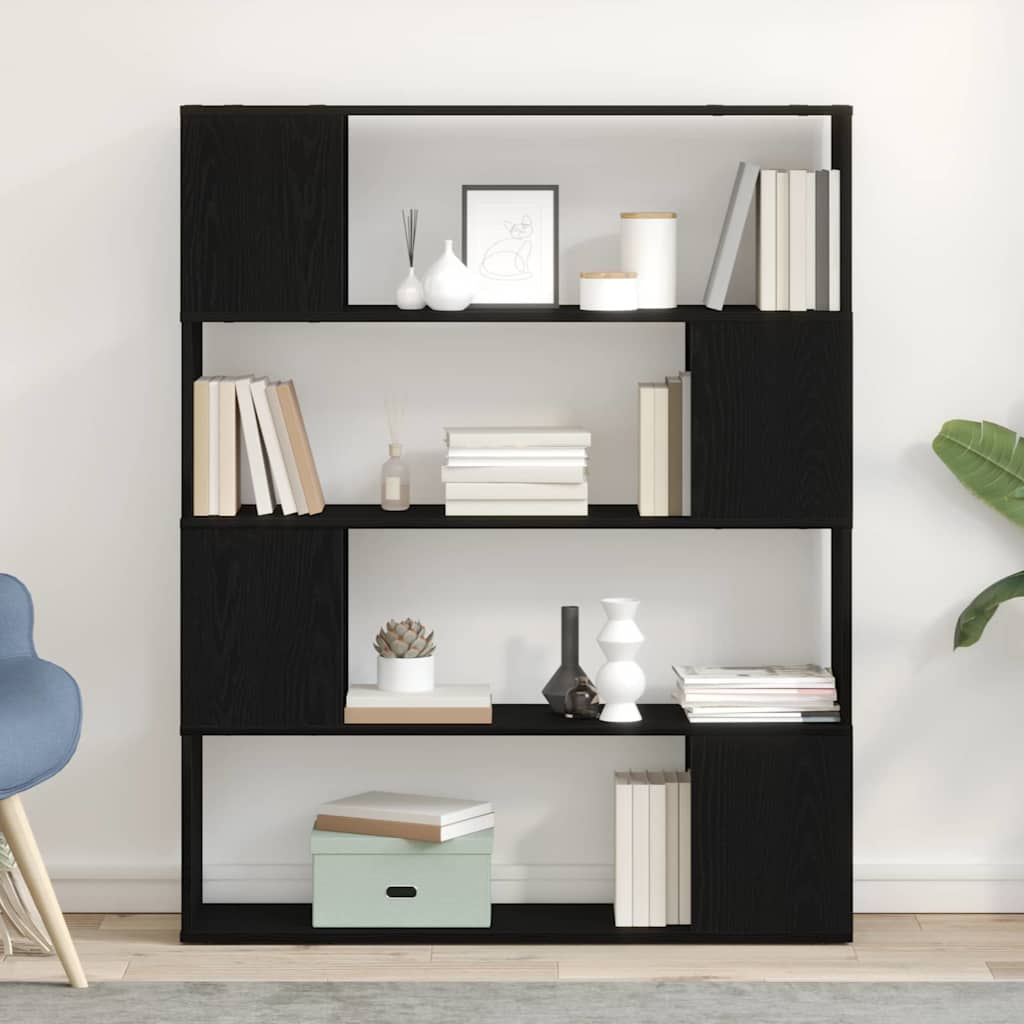 Sestava Tv Skříněk 100 X 24 X 124,5 Cm Černý Dub