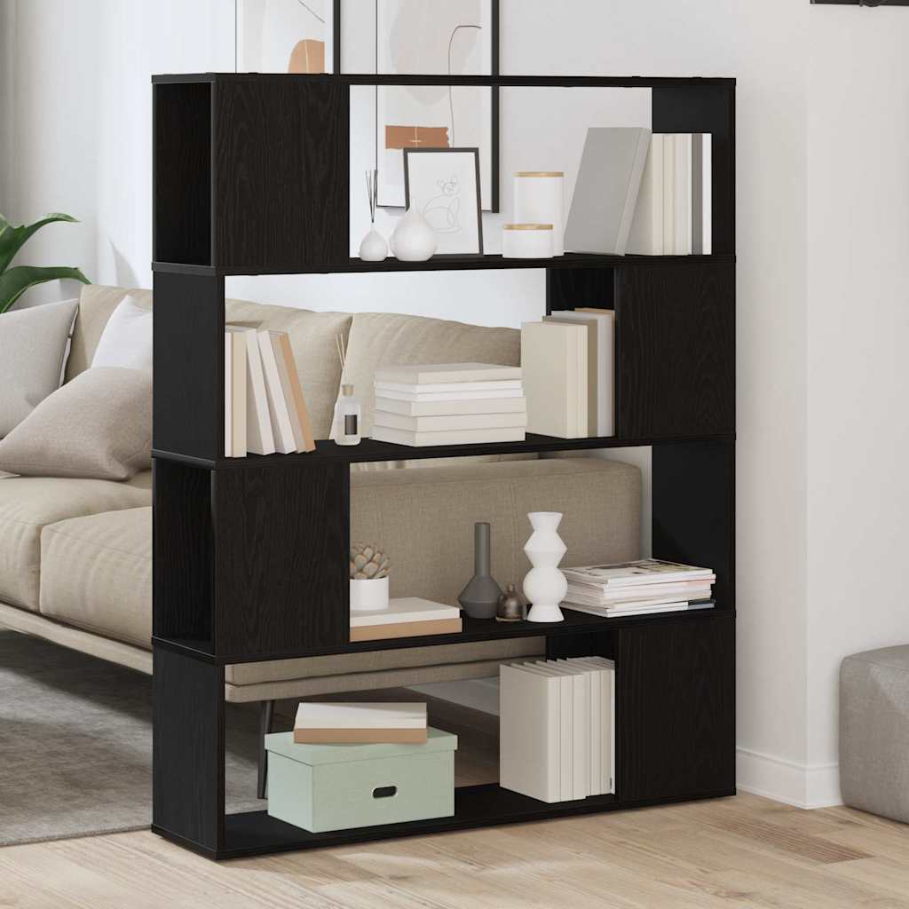 Sestava Tv Skříněk 100 X 24 X 124,5 Cm Černý Dub