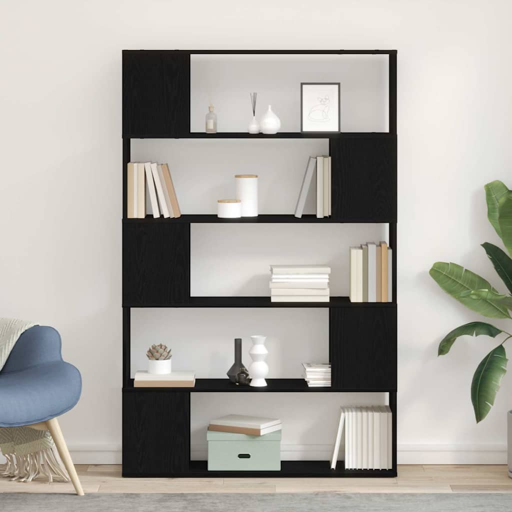 Sestava Tv Skříněk 100 X 24 X 155 Cm Černý Dub Kompozitní Dřevo