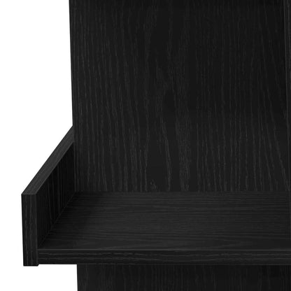 Barový Stůl 100 X 48 X 101,5 Cm Kompozitní Dřevo Černý Dub