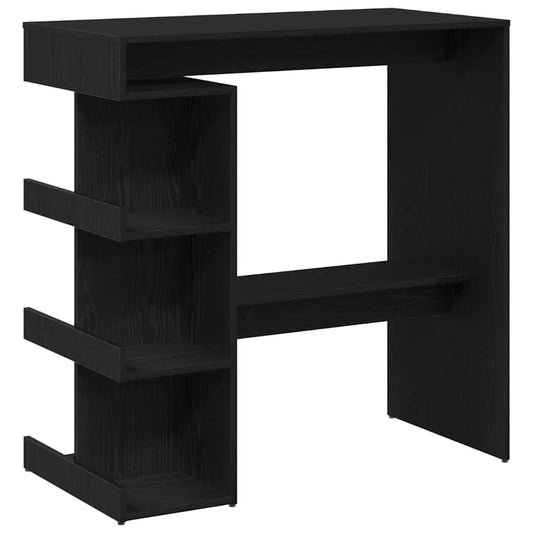 Barový Stůl 100 X 48 X 101,5 Cm Kompozitní Dřevo Černý Dub