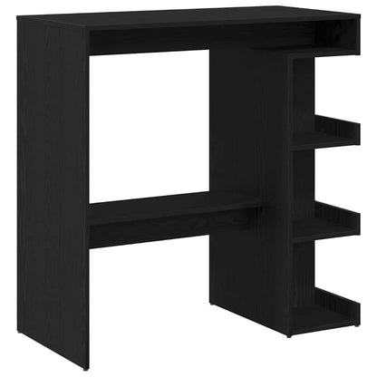 Barový Stůl 100 X 48 X 101,5 Cm Kompozitní Dřevo Černý Dub