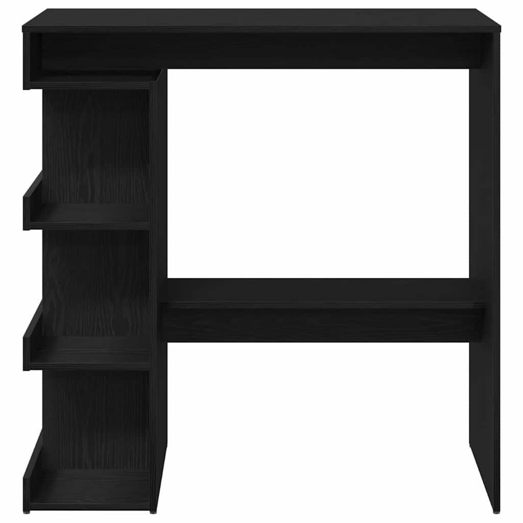 Barový Stůl 100 X 48 X 101,5 Cm Kompozitní Dřevo Černý Dub